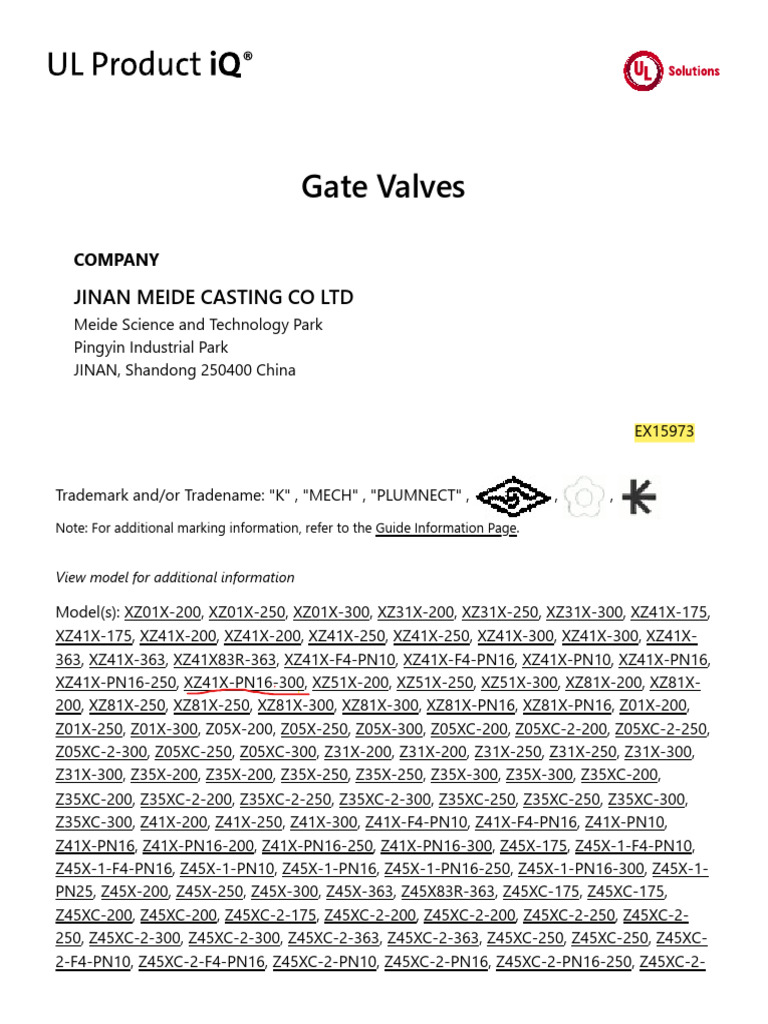 Jinan Meide Casting Gate Valves Overview | PDF | Information Technology ...