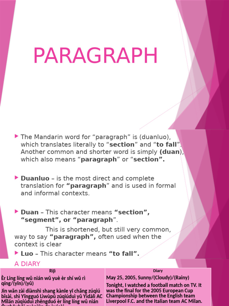Paragraph | PDF | Grammar | Language Mechanics