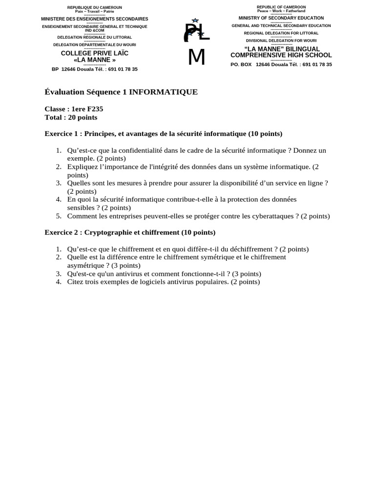 Principes et avantages de la sécurité informatique | PDF | Cryptage ...
