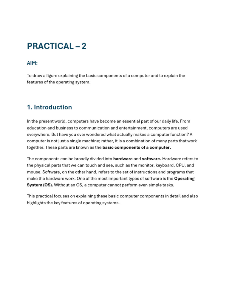Practical – 2 | PDF | Operating System | Computer Data Storage