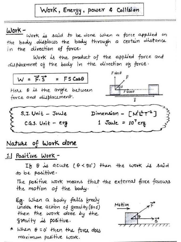 Work Energy and Power | PDF