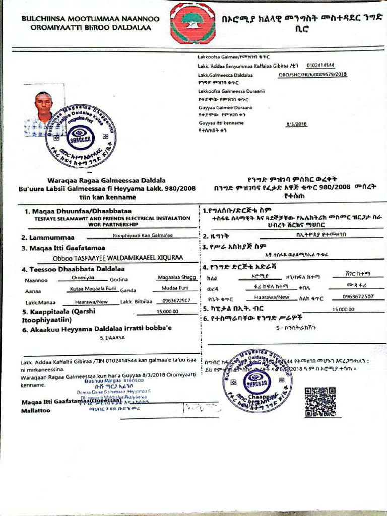 Trade Registration Certificate (1) | PDF