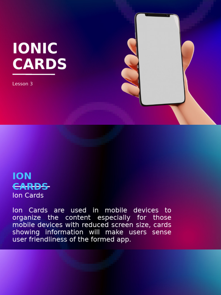 Ionic 5 Card Implementation Guide | PDF