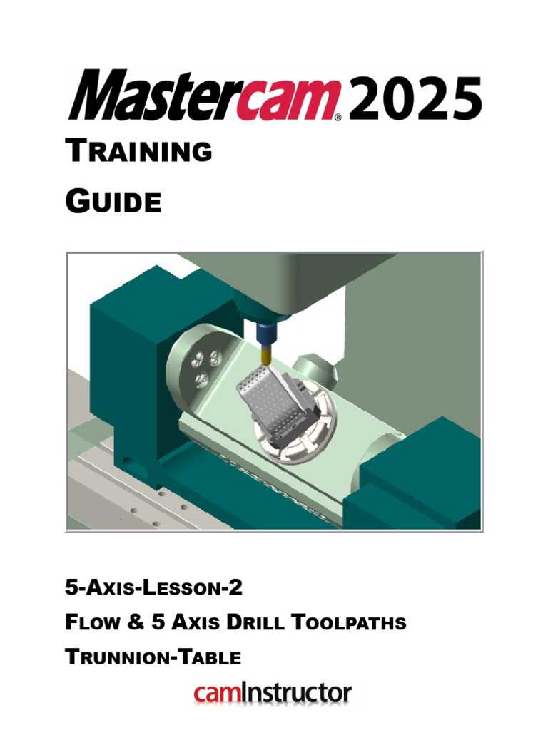 Mastercam 5-Axis Toolpath Training Guide | PDF | Rotation | Machine Tool