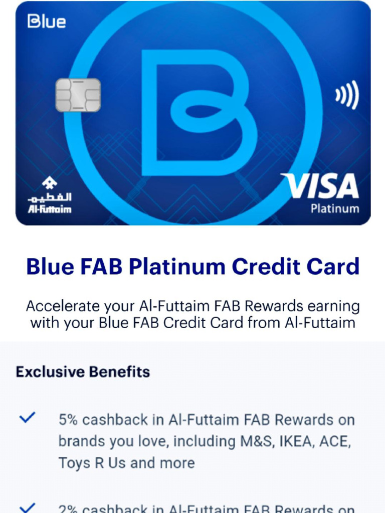 Blue FAB Platinum Credit Card Benefits | PDF | Credit Card | Payments