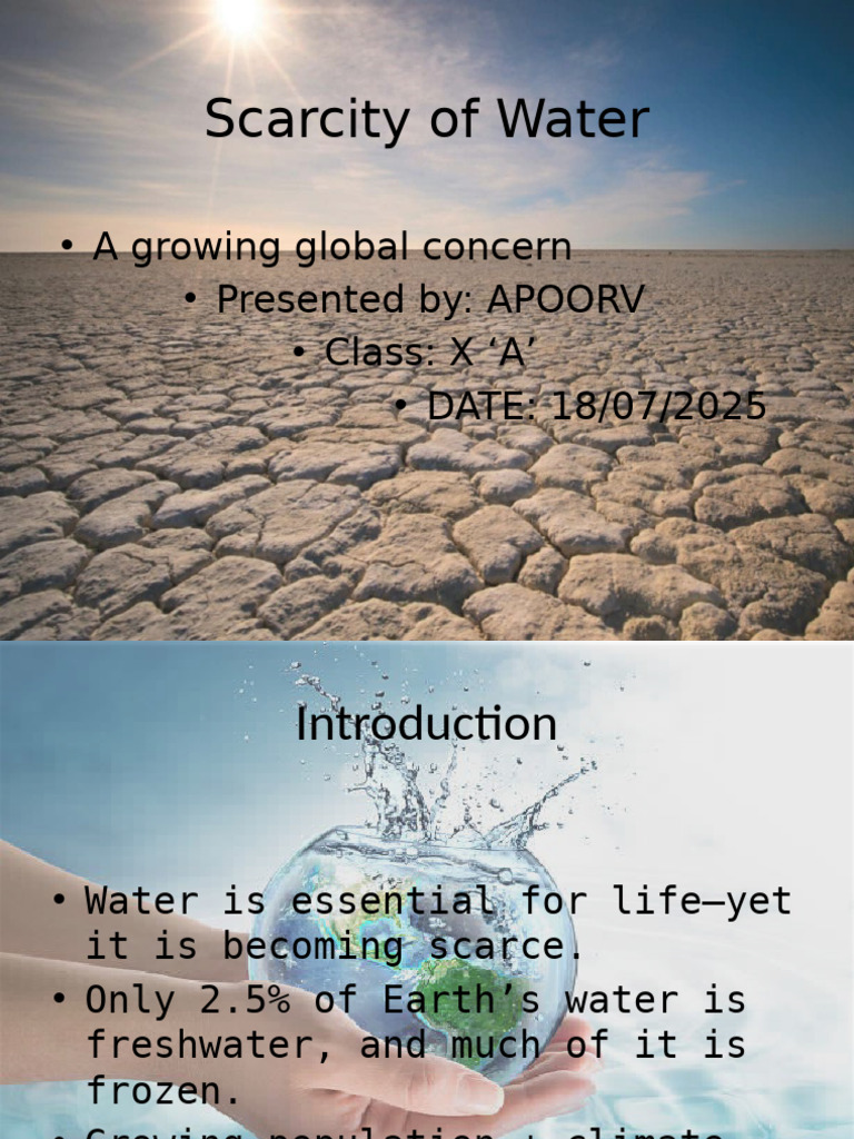 Global Water Scarcity Crisis Explained | PDF