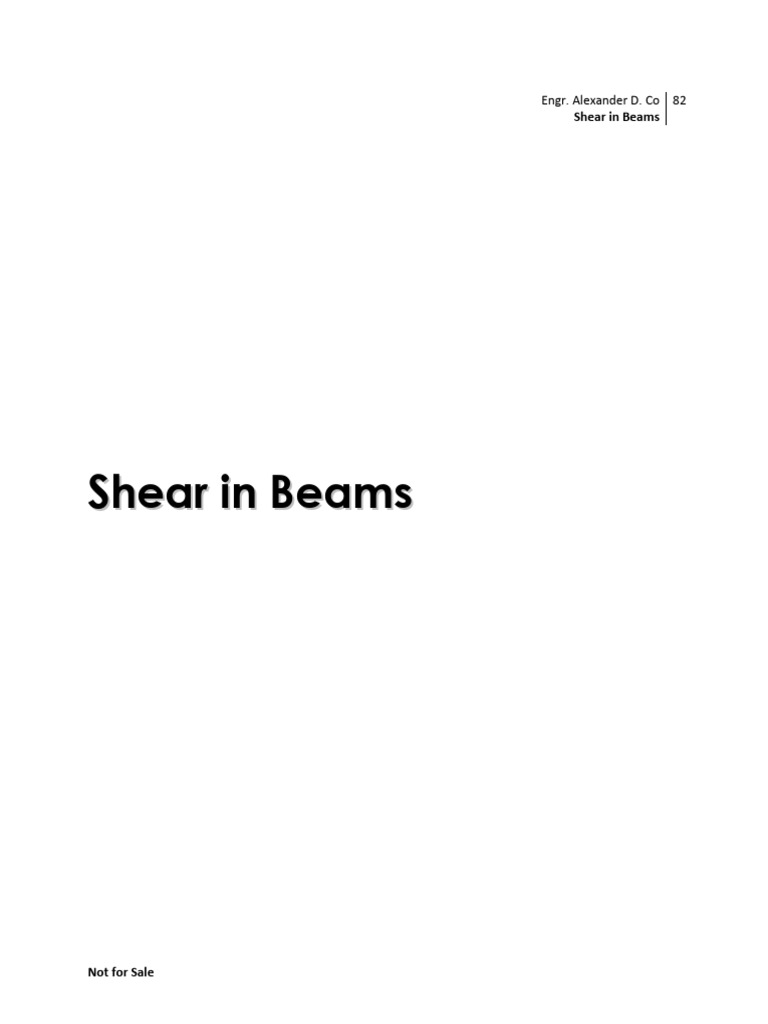 Shear Design in Concrete Beams | PDF | Beam (Structure) | Mechanics