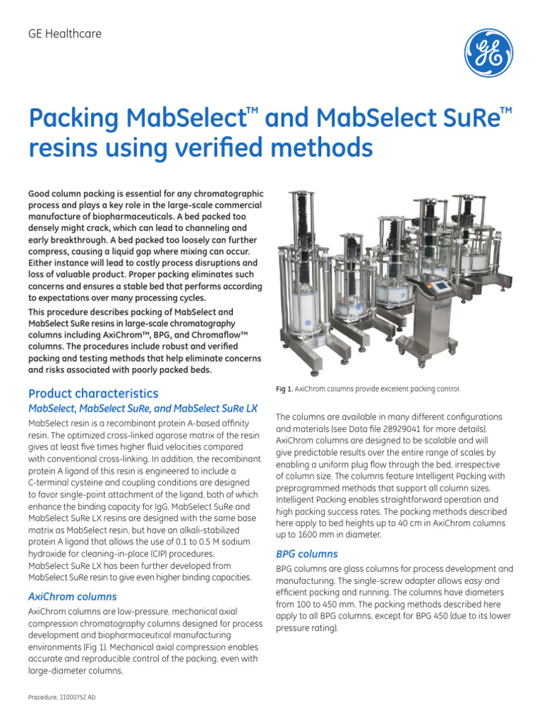 Optimizing Chromatography Column Packing | PDF | Pump | Chromatography