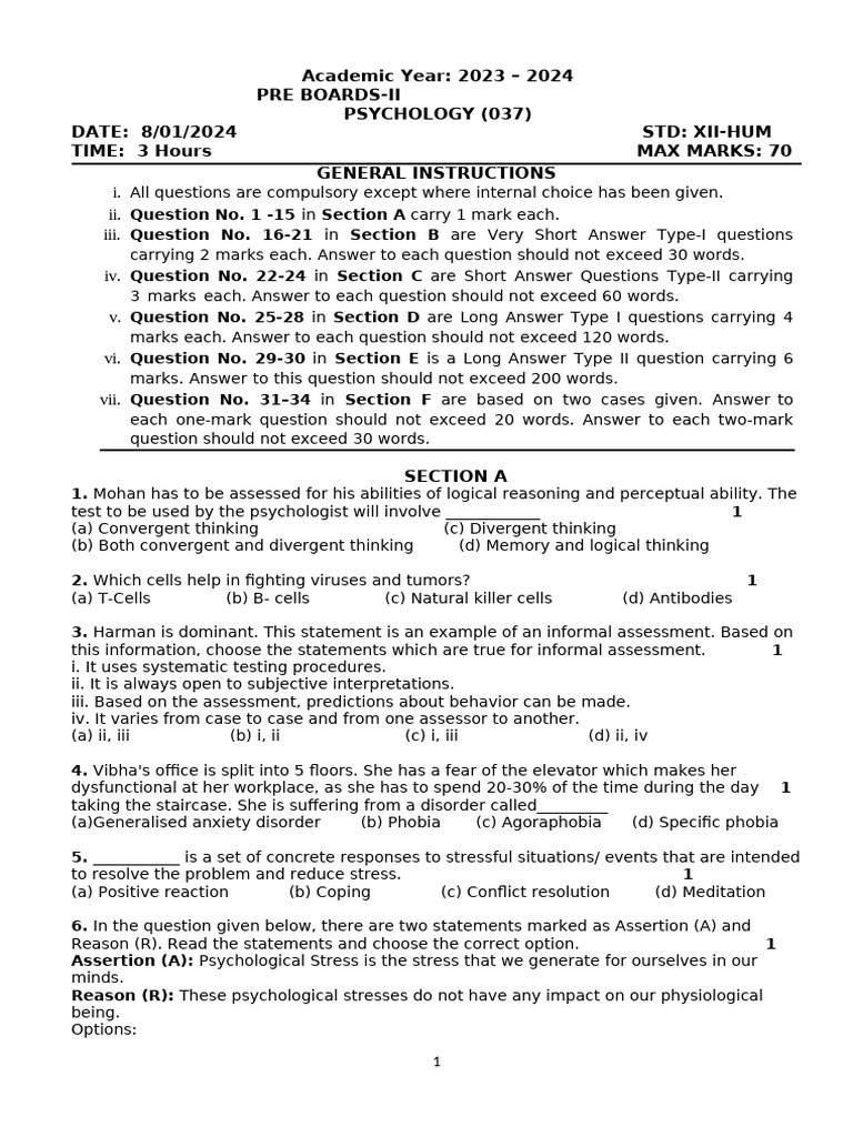 12-Hum_pre Boards-II Ques.paper Jan 2024 uploaded by Yajjat Sharma ...