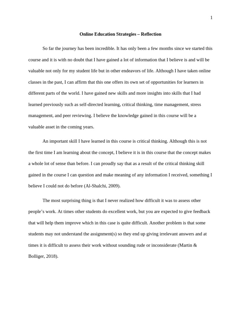 UNIV 1001-01 Online Education Strategies - Learning Journal Unit 8 ...