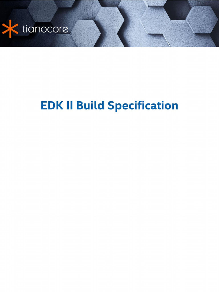Edk2 BuildSpecification Release 1.28 | PDF | Software Engineering ...