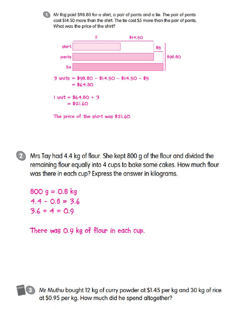 Review 1 Word Problems For WA | PDF