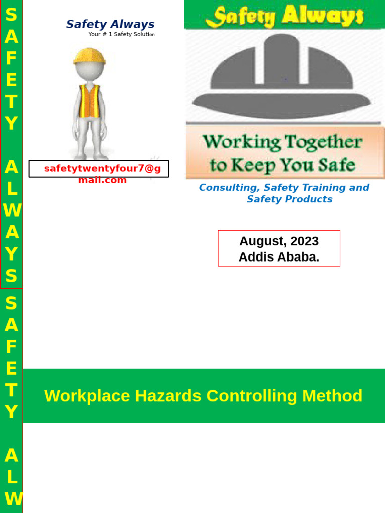 Workplace Hazard Control Methods Guide | PDF | Safety | Occupational ...