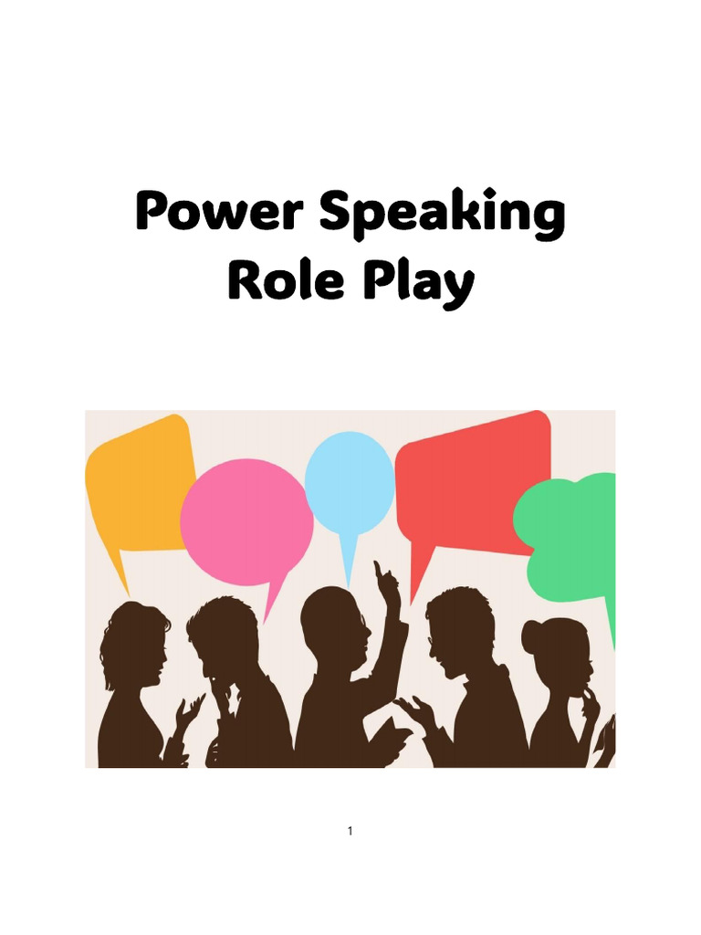 Power Speaking Role Play Scenarios | PDF | Baggage | Landlord