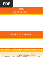 Great Toe and Toe ROM Assessment | PDF