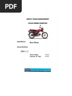 Supply Chain Management of Atlas Honda Pakistan