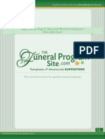 How To Edit A Funeral Program Template For Word, Publisher, Apple Iwork Pages