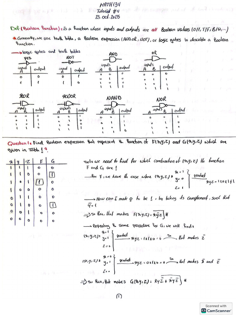 Tutorial 4 | PDF