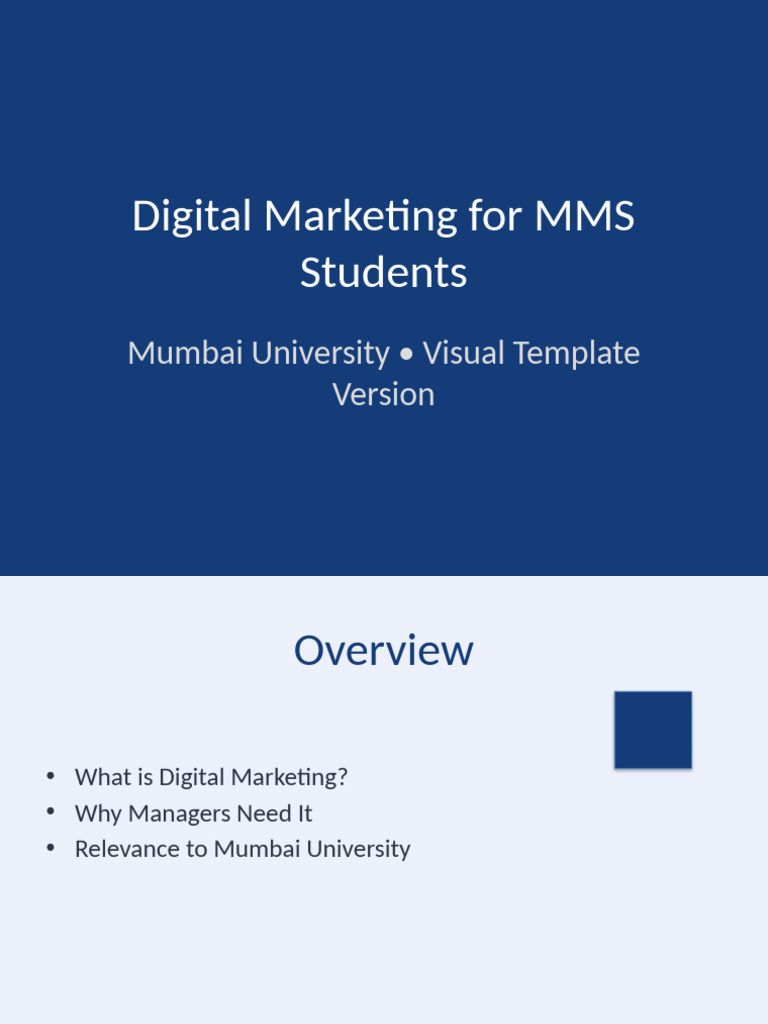 Digital Marketing MMS Visual Styled | PDF