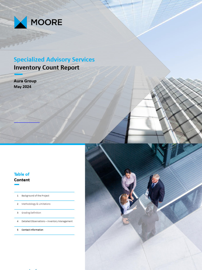 Inventory Count Report for Aura Group | PDF | Access Control | Inventory