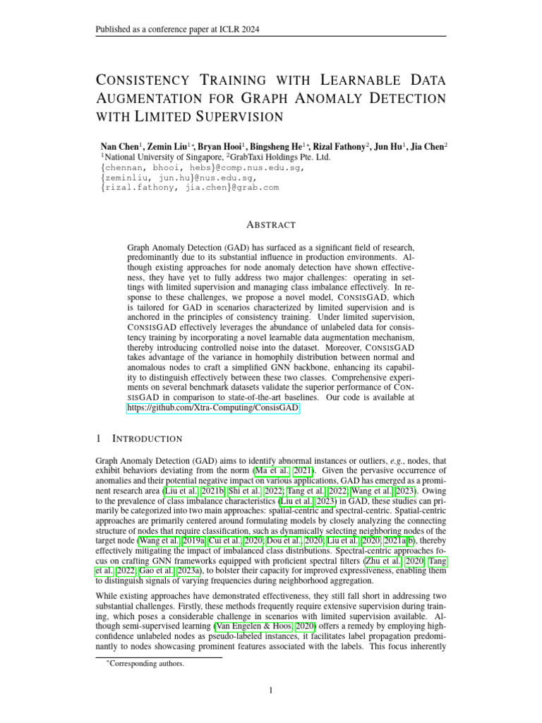 Learnable Data Augmentation for GAD | PDF | Vertex (Graph Theory ...