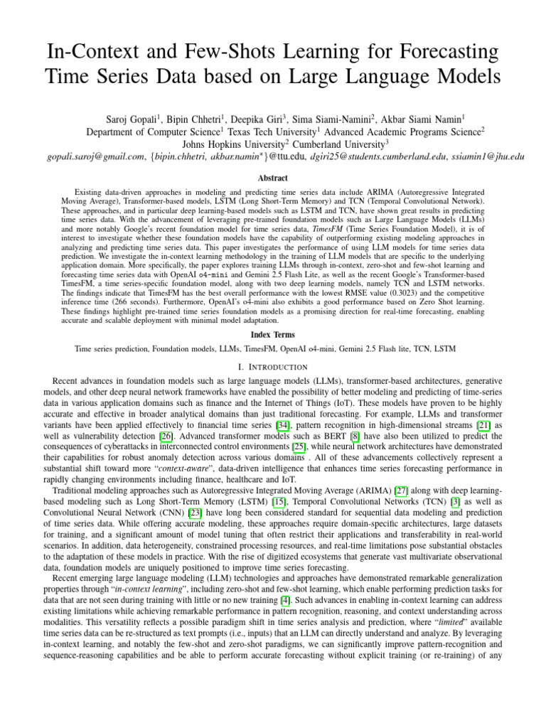 LLMs for Time Series Forecasting | PDF | Time Series | Forecasting