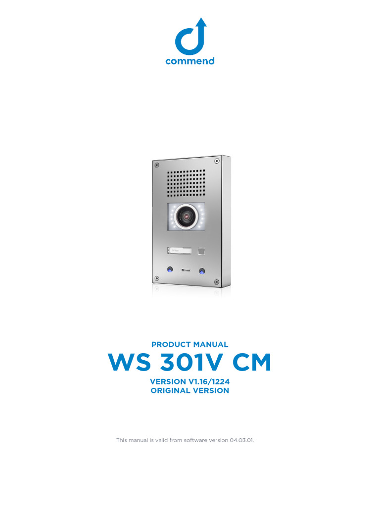 WS 301V CM Product Manual V1.16 | PDF | Password | Session Initiation ...