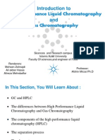 Introduction To High Performance Liquid Chromatography and Gas Chromatography