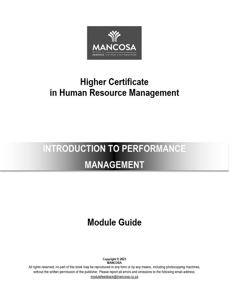 Performance Management Module Guide | PDF | Performance Appraisal ...