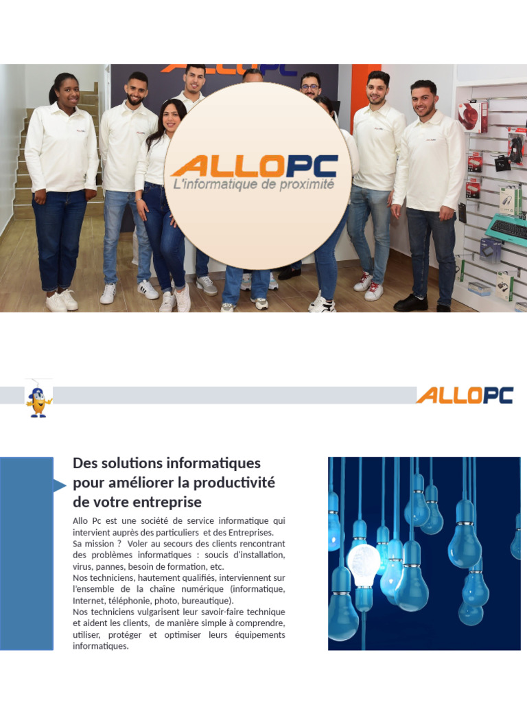 Services Informatiques Allo Pc à Casablanca | PDF | Informatique ...