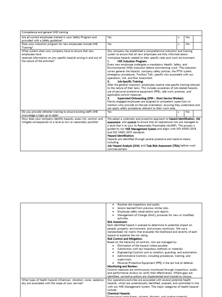 Safety and Health Training Overview | PDF | Risk | Hazards