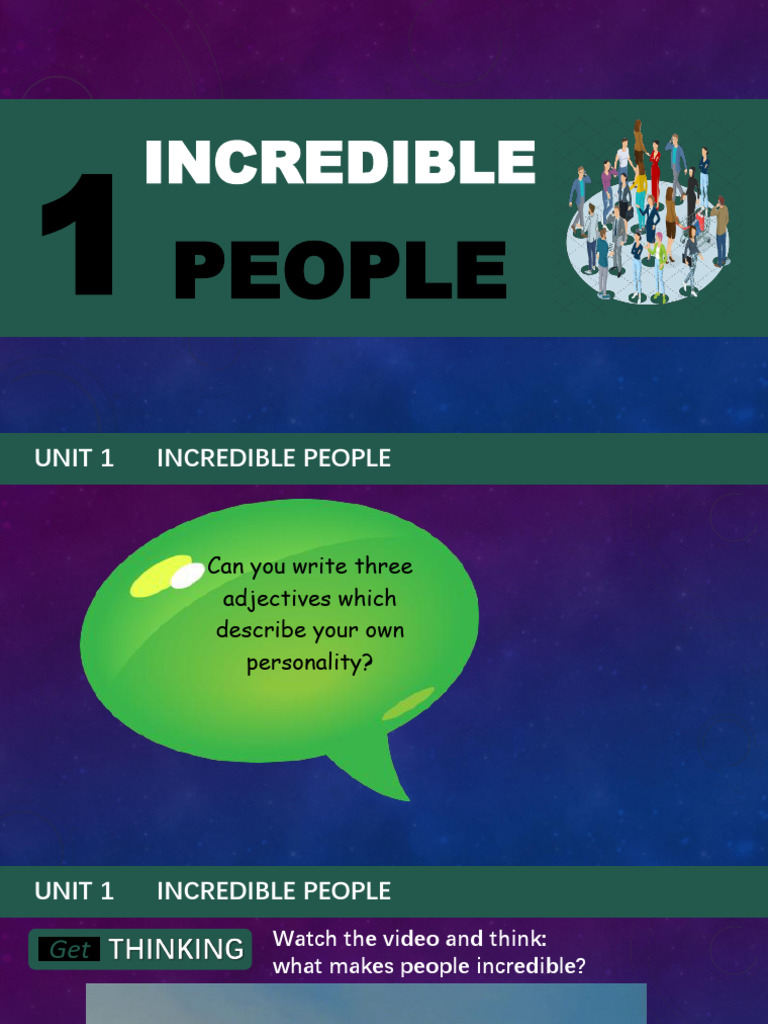 Describing Incredible People | PDF | Vocabulary | Linguistics