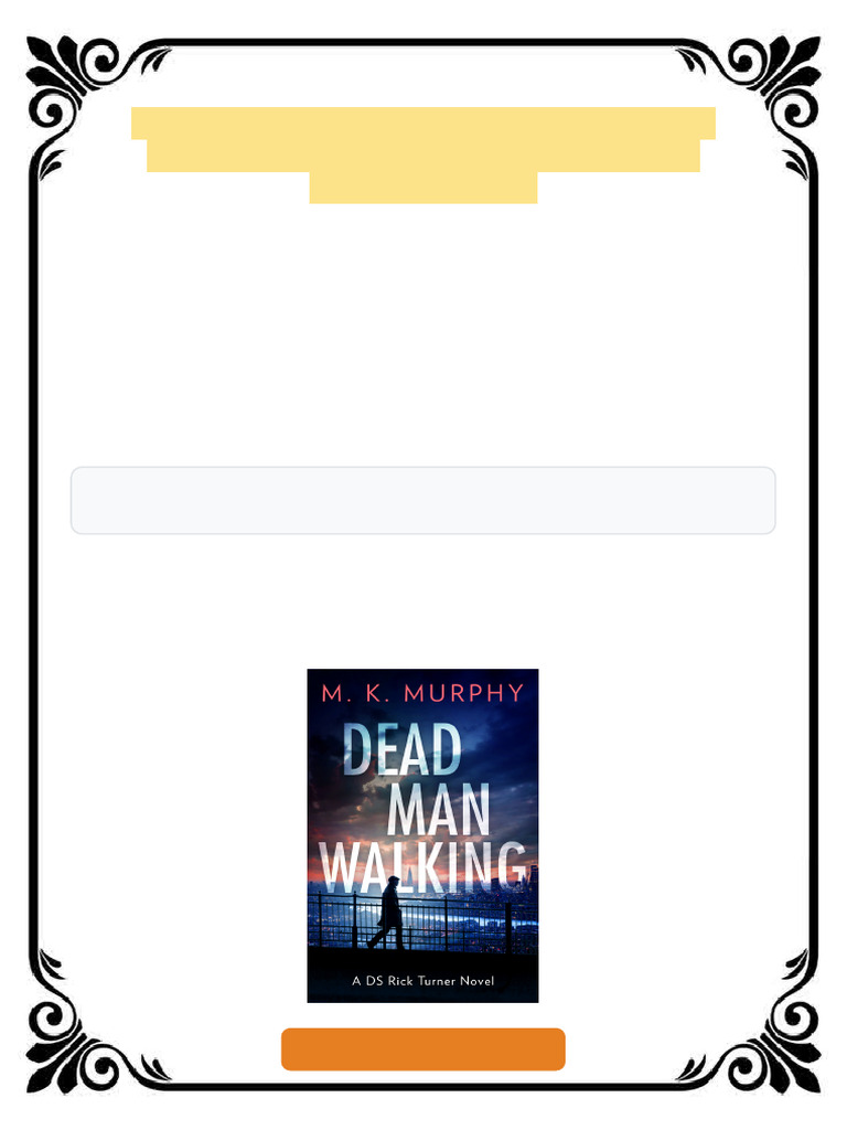 Dead Man Walking 1st Edition M. K. Murphy Ebook High-Resolution PDF ...