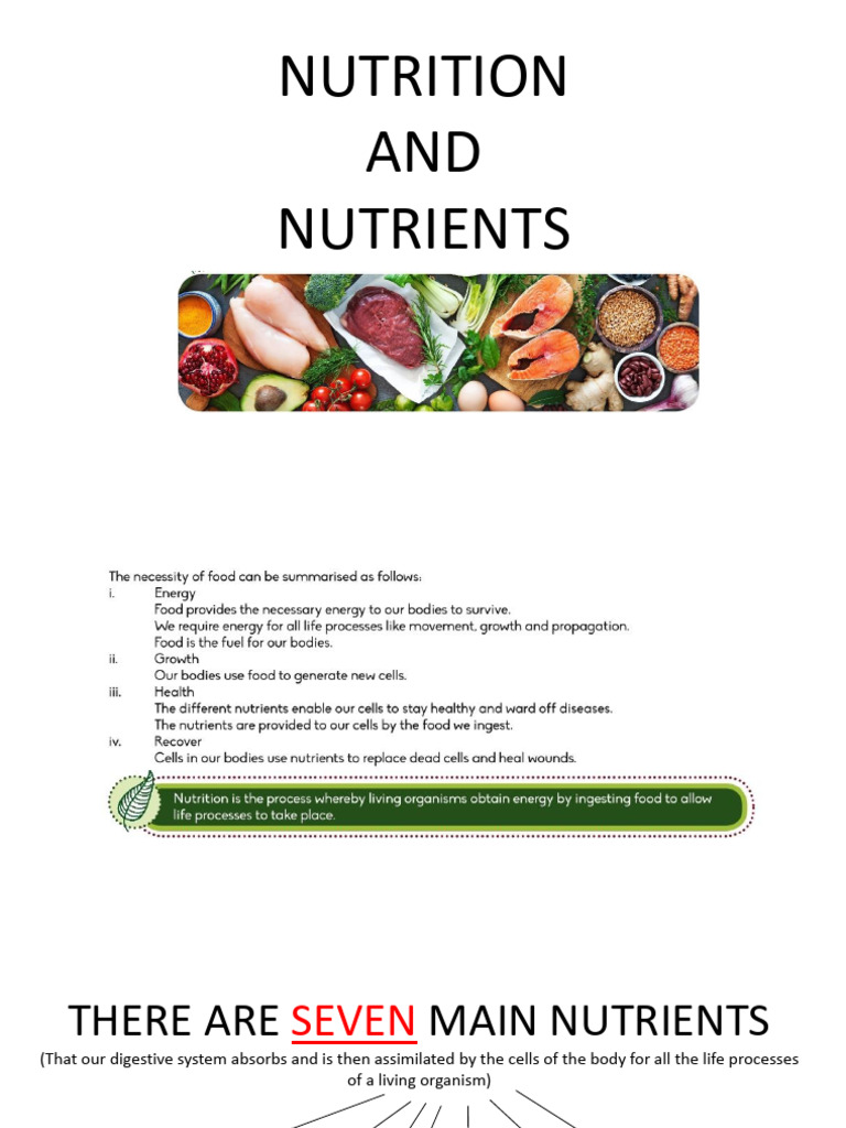 02 - Nutrients and Balanced Diet | PDF | Foods | Nutrients