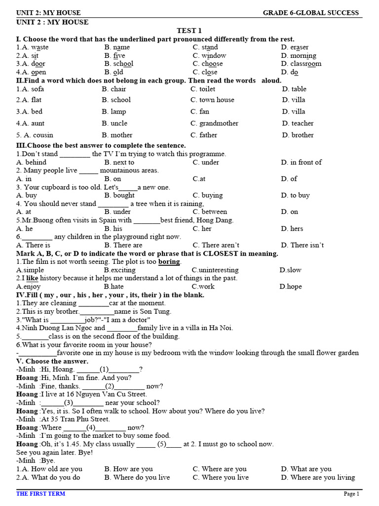 Exercise Test 2 | PDF