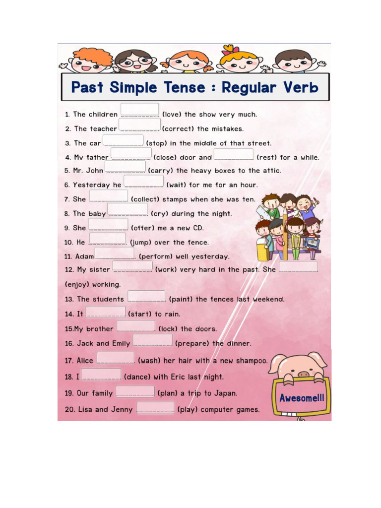 Regular Verb How To Add Ed | PDF