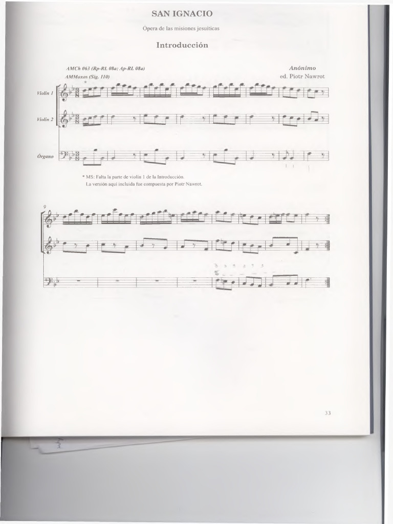 ZIPOLI, Domenico - Opera San Ignacio | PDF