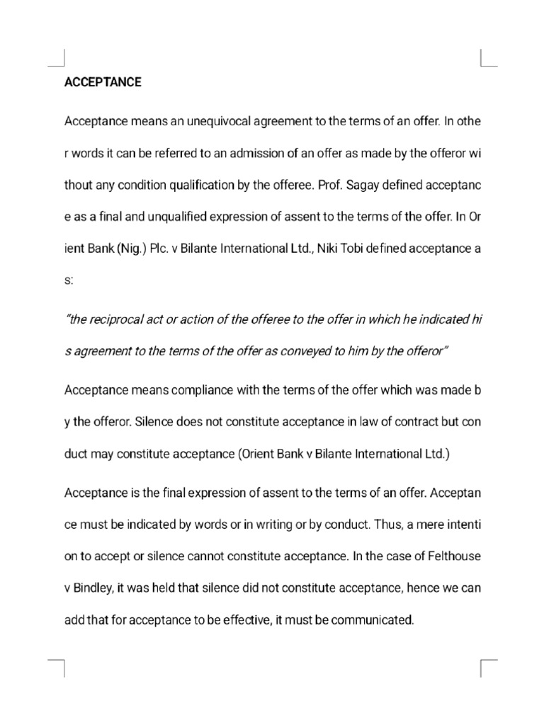 LAW OF CONTRACT - Phoenix | PDF