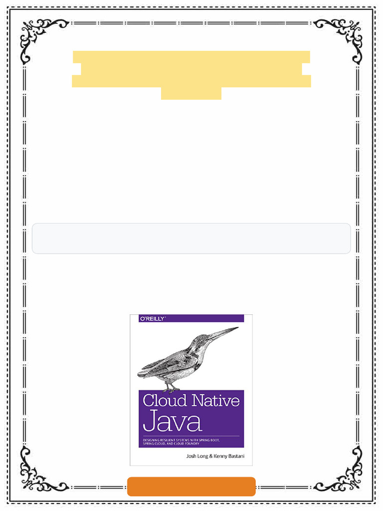 Cloud Native Java Designing Resilient Systems with Spring Boot Spring ...