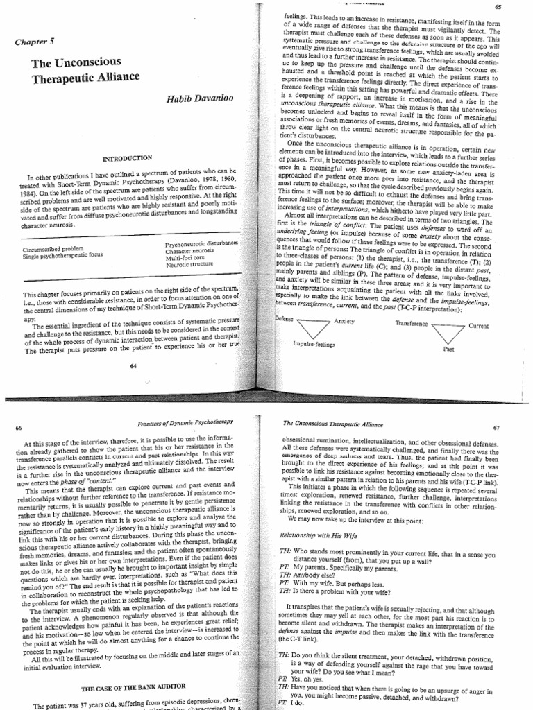 Davanloo On UTA | PDF