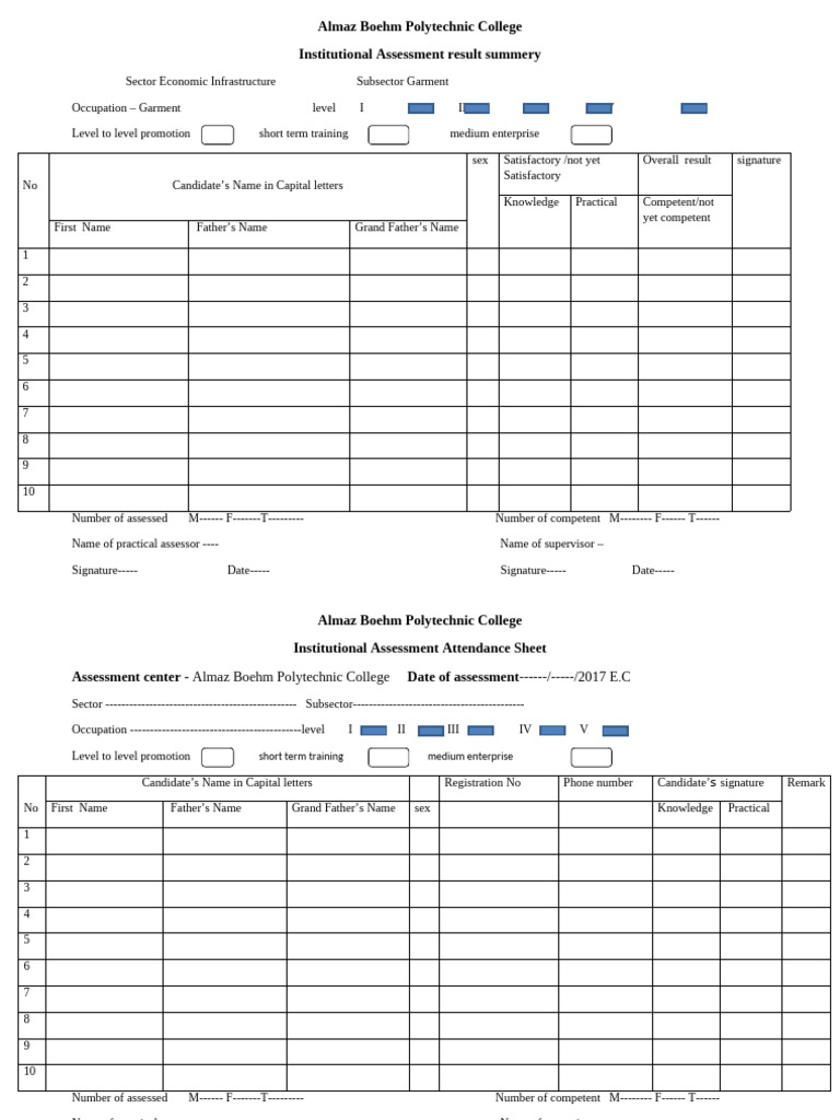 Assesment Result | PDF