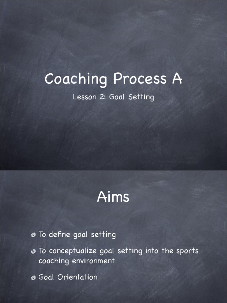CP Lesson 2 Goal Setting Goal Setting Goal