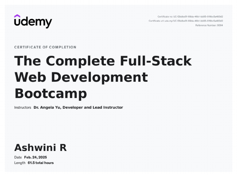 Web Certificate | PDF