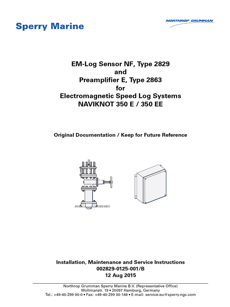 EM-Log Sensor NF Installation Guide | PDF | Screw | Pipe (Fluid Conveyance)