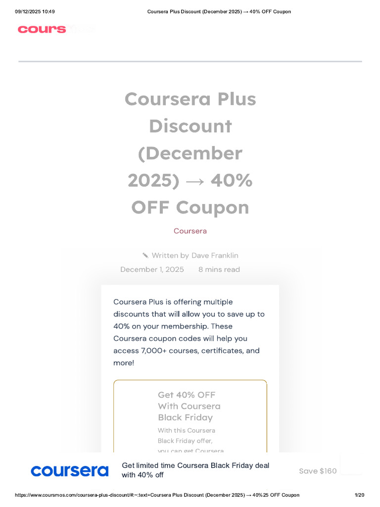 Plus Discount (December 2025) 40% OFF Coupon | PDF