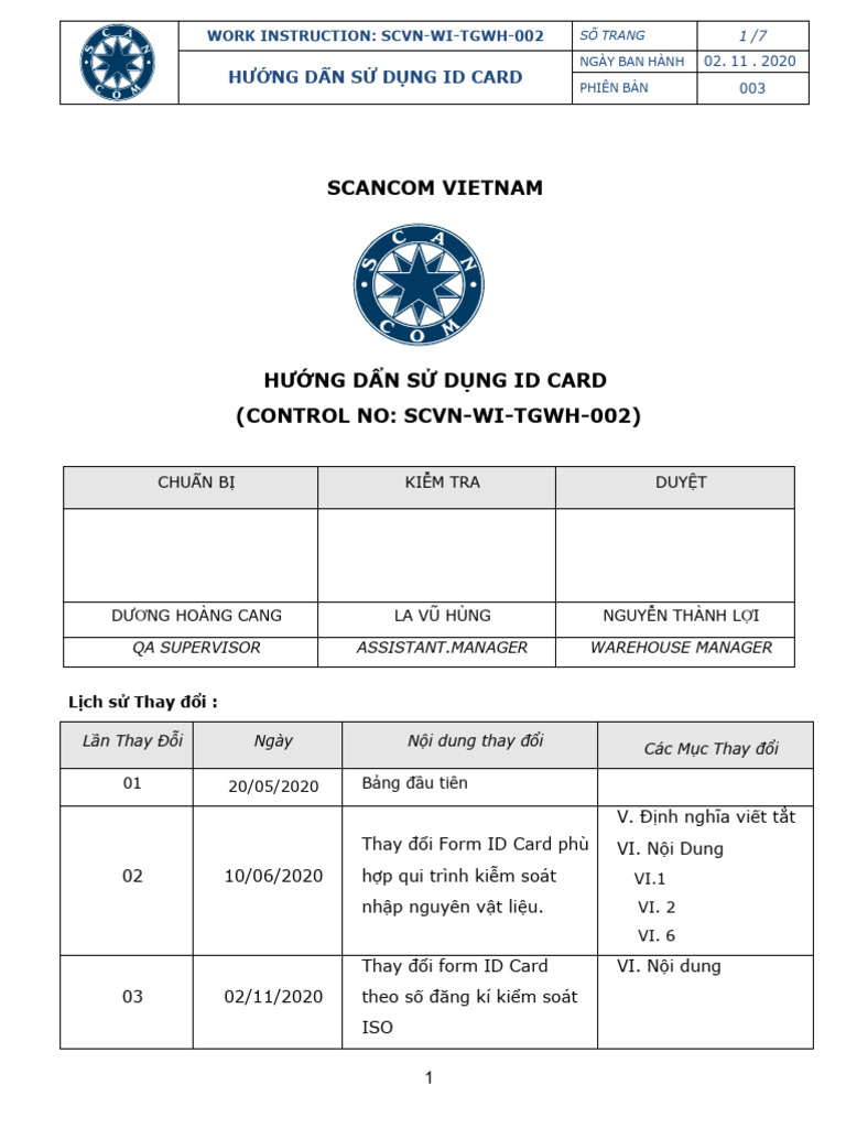 (SCC Wi) - S D NG Id Card - V3 | PDF