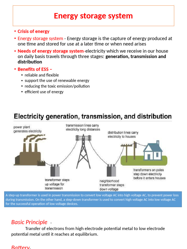 Energy Storage System 1 | PDF | Lithium Ion Battery | Electrochemistry