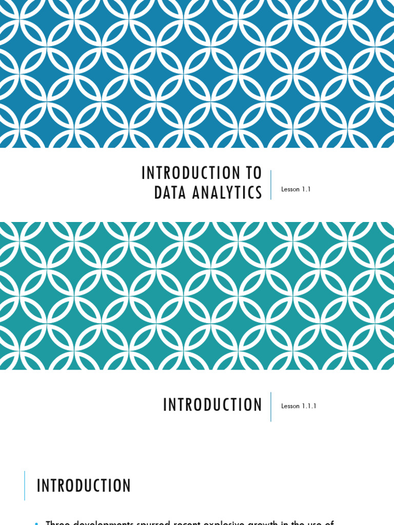 Introduction to Data Analytics Basics | PDF | Analytics | Predictive ...