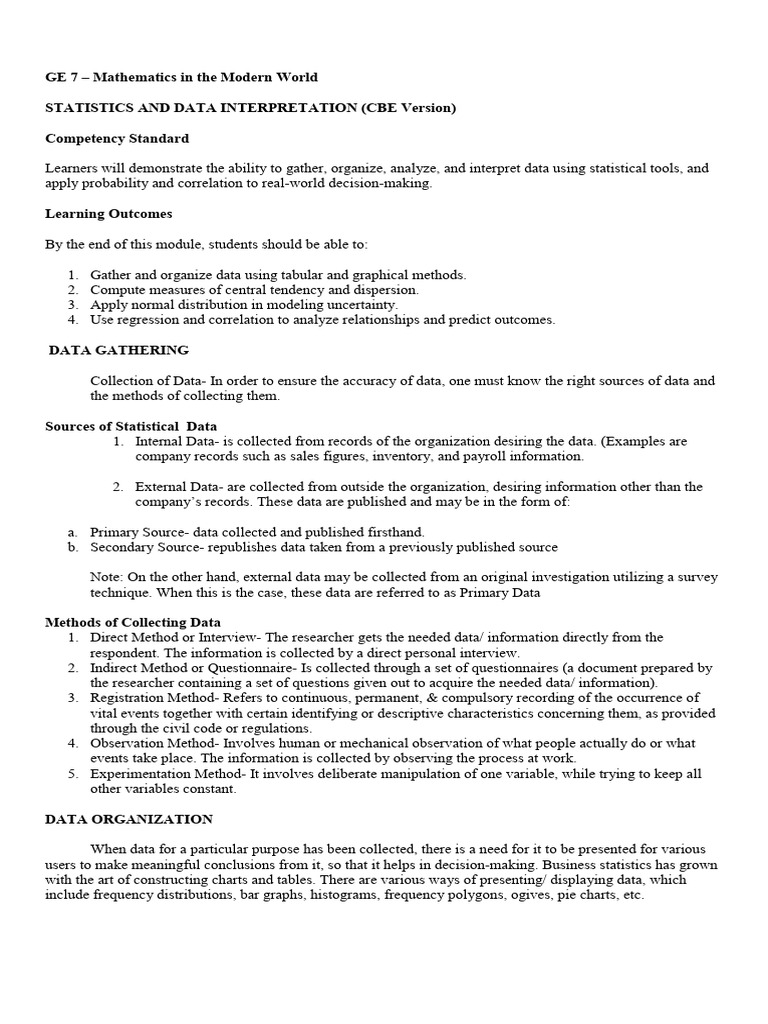 Data Interpretation and Analysis Guide | PDF | Variance | Linear Regression