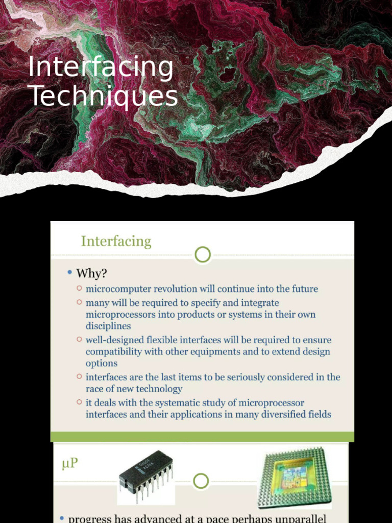 Interfacing Techniques | PDF